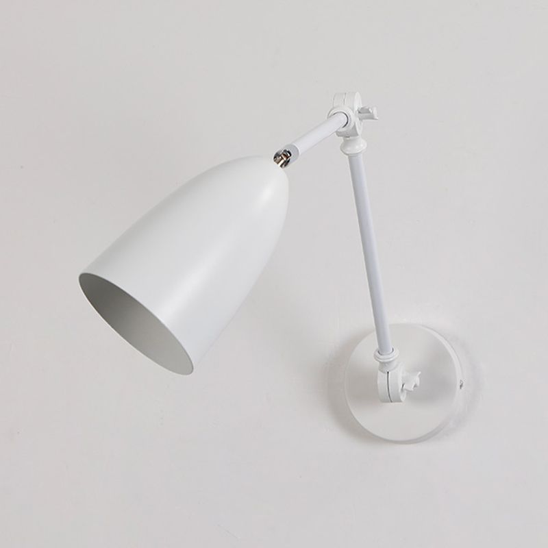 Contemporary Metal Wall Sconce Minimalist Wall Light Fixture with Adjustable Arm