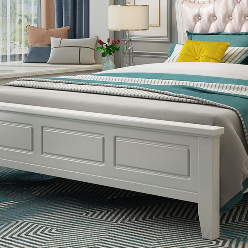 Victorian Standard Bed with Nailhead Trim and Button-tufted Headboard