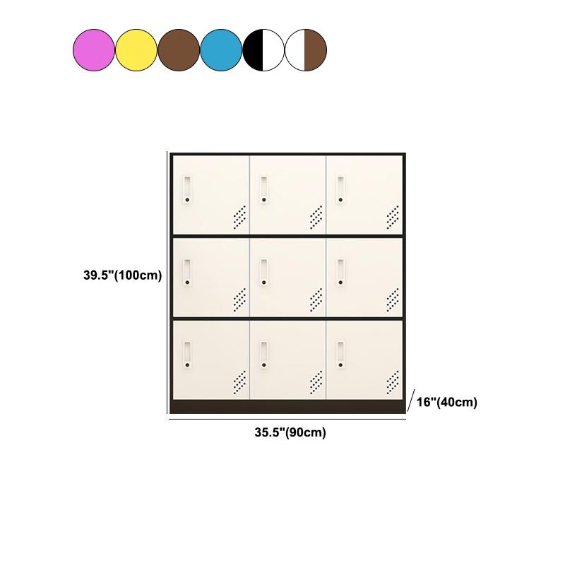 Metal Matte Finish Non-Hanging Cabinet Modern Storage Cabinet with Hinged Doors