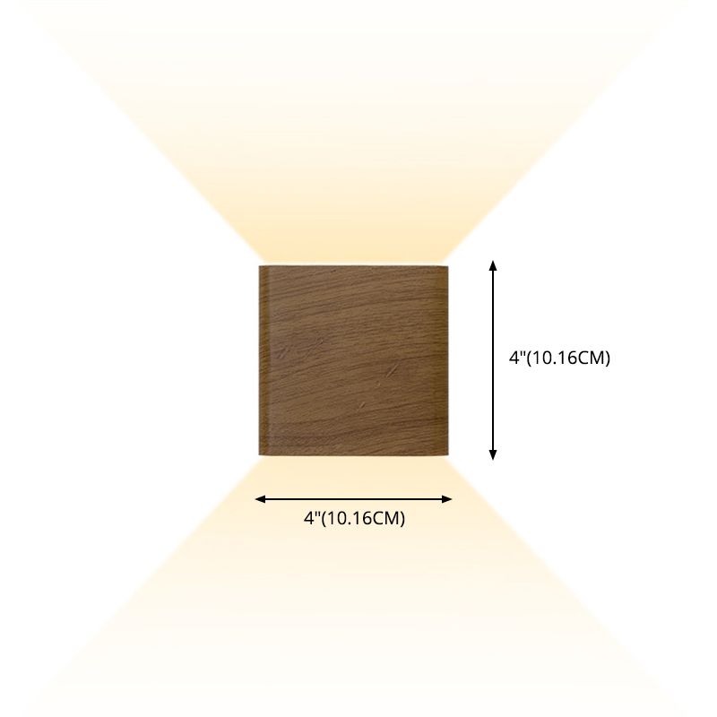 Moderno Minimalista de estilo Minimalista cuadrado y abajo de la pared LED Splach Metal 2 luces apliques