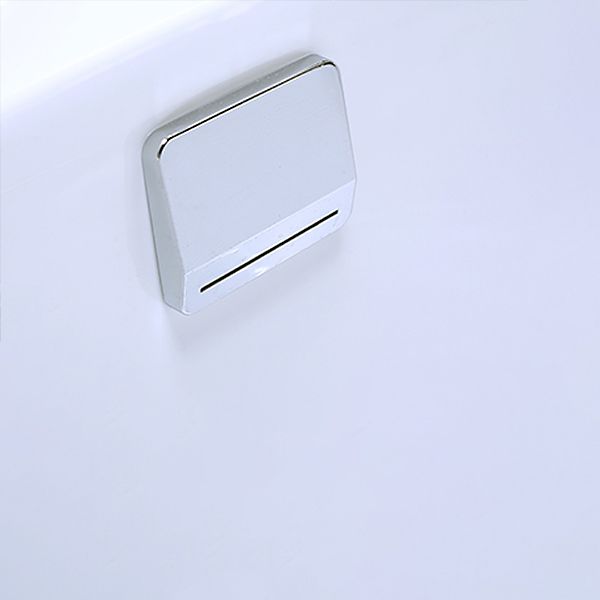 Modern 25.59-inch Tall Acrylic Tub Soak Corner White Bathtub