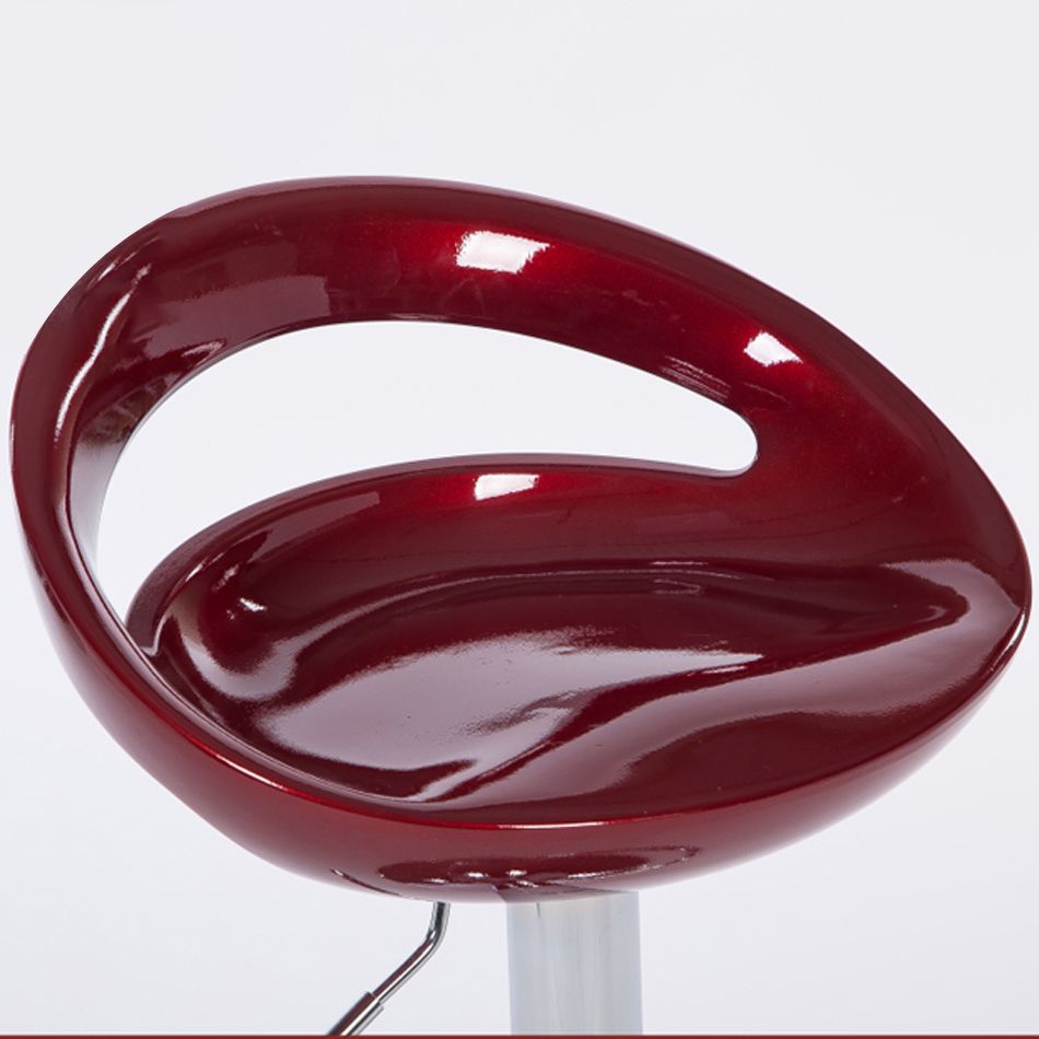 Low Back Plastic Dining Stools Armless Bar Stools with Metal Base