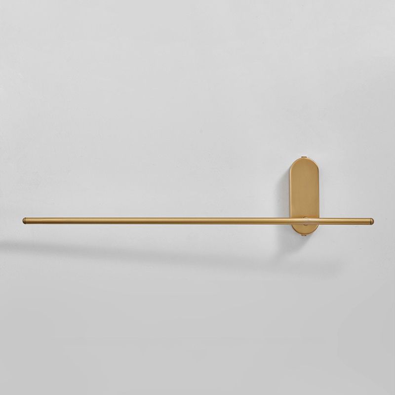 Acryl messing LED -muur sconce in moderne beknopte stijl koper lineair wandlicht voor binnenruimtes