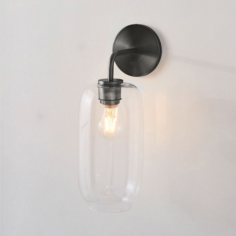 Simple Wall Sconce Lamp Glass Wall Mounted Light for Bedroom