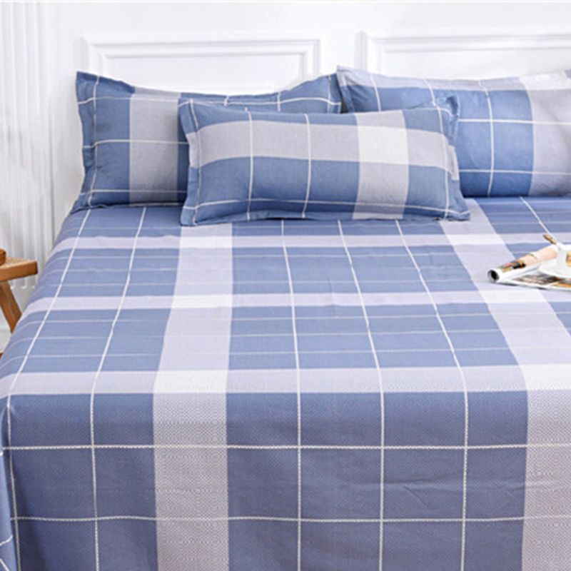 Floral and Striped Bed Sheet Polyester Queen and Twin Sheets Set