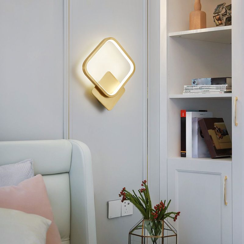 1-Light Sconce Light Modern Metal Sconce Light Fixture for Bedroom