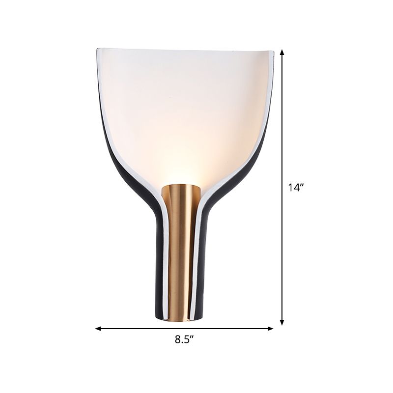 Large Table Table Lampe modernisme métal 1 bulbe Livre Light en noir pour le chevet