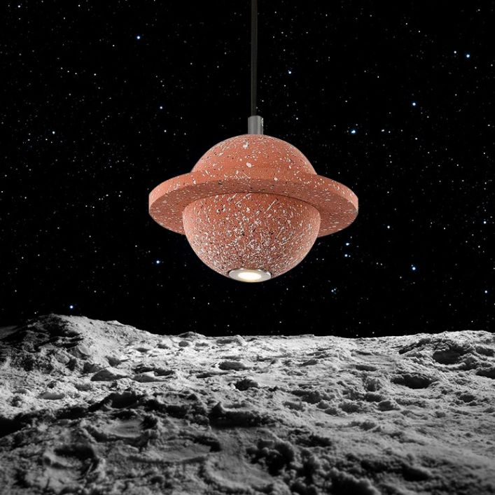 Planet Nordic Planet Pendant Ciment 1-Head Room Dustal Small Sanging Pendant Light
