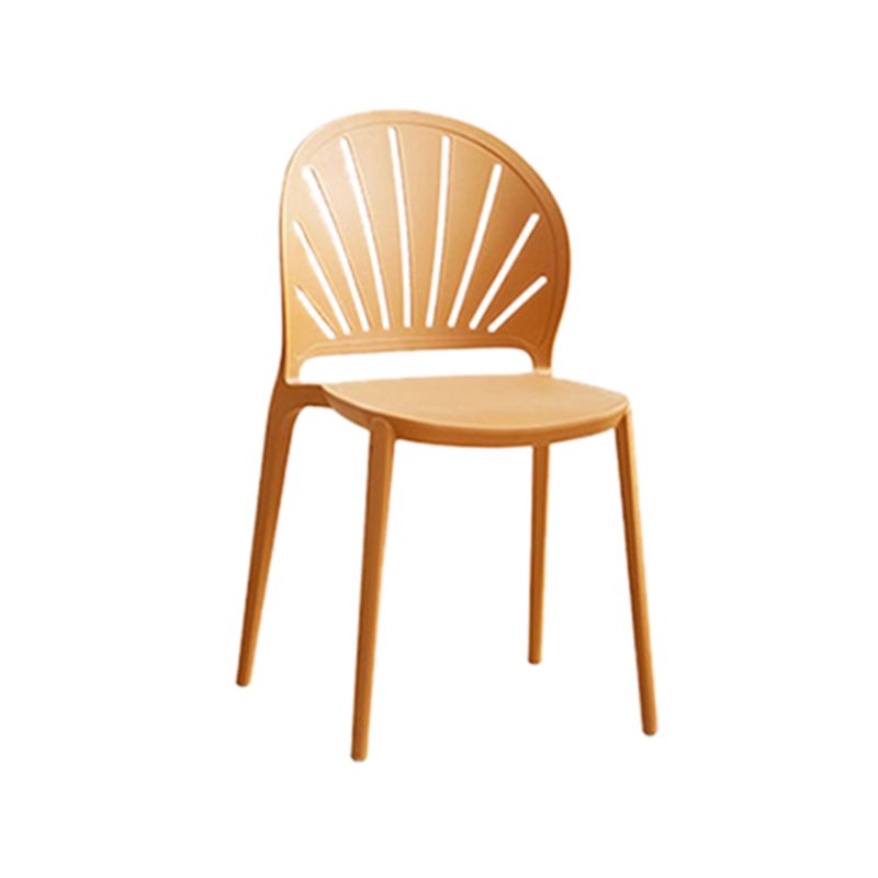 Kitchen Contemporary Dining Chair Plastic Stacking Side Chair