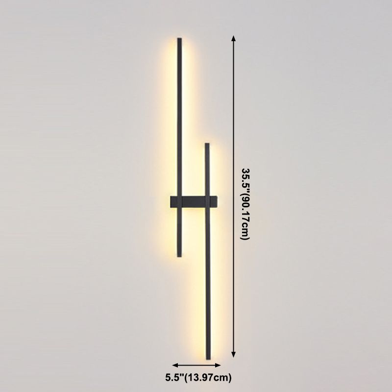 Lineare Wandbeleuchtungsvorrichtungen moderner Acryl 2 Leuchten LED -Wandlampe