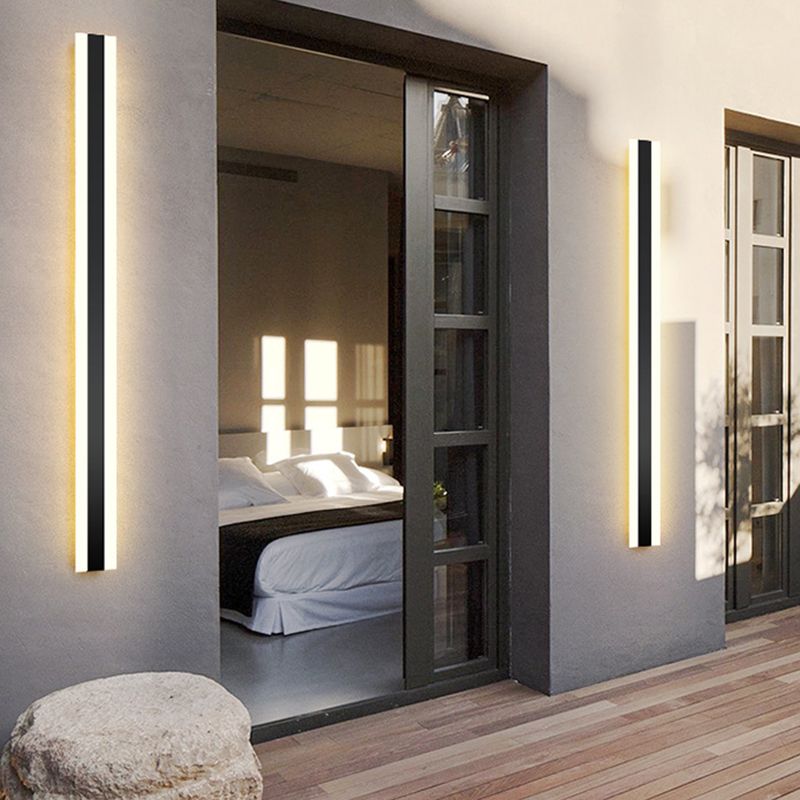 1-leichte Lange Line Shade Wandleuchter moderner Acryl-Wandbeleuchtung für Outdoor