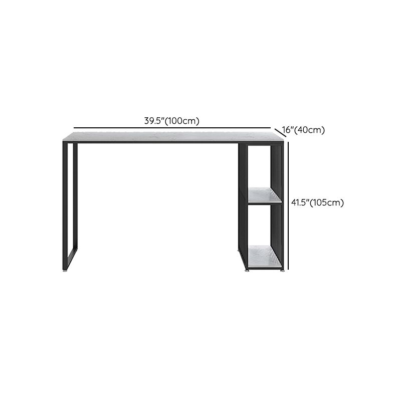 Industrial Marble Metal Pub/Bar Table With 18" Wide Elm Top Counter Wine Table