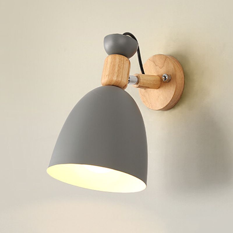 Sconcetta murale di metallo geometrico moderno macaron nordici a parete singola luce montata