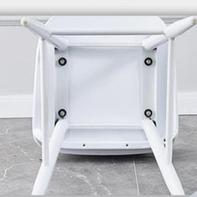 Modern Rectangle Bar and Counter Stool Low Back Stool with 4 Legs