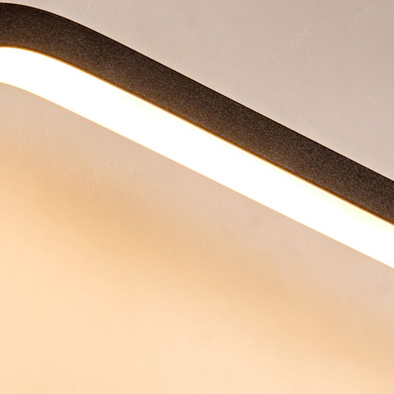 Modernism Single White/Black Wall Mounted Sconce Metal LED Wall Light