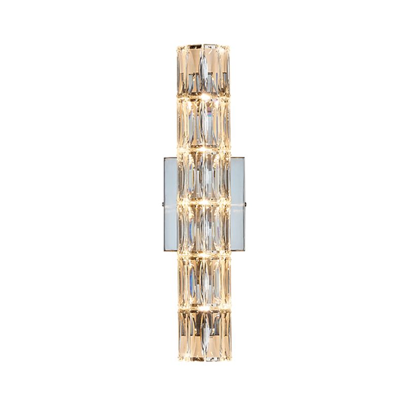 Modern Style Wall Mount Light Simple Wall Light with Crystal Shade for Living Room