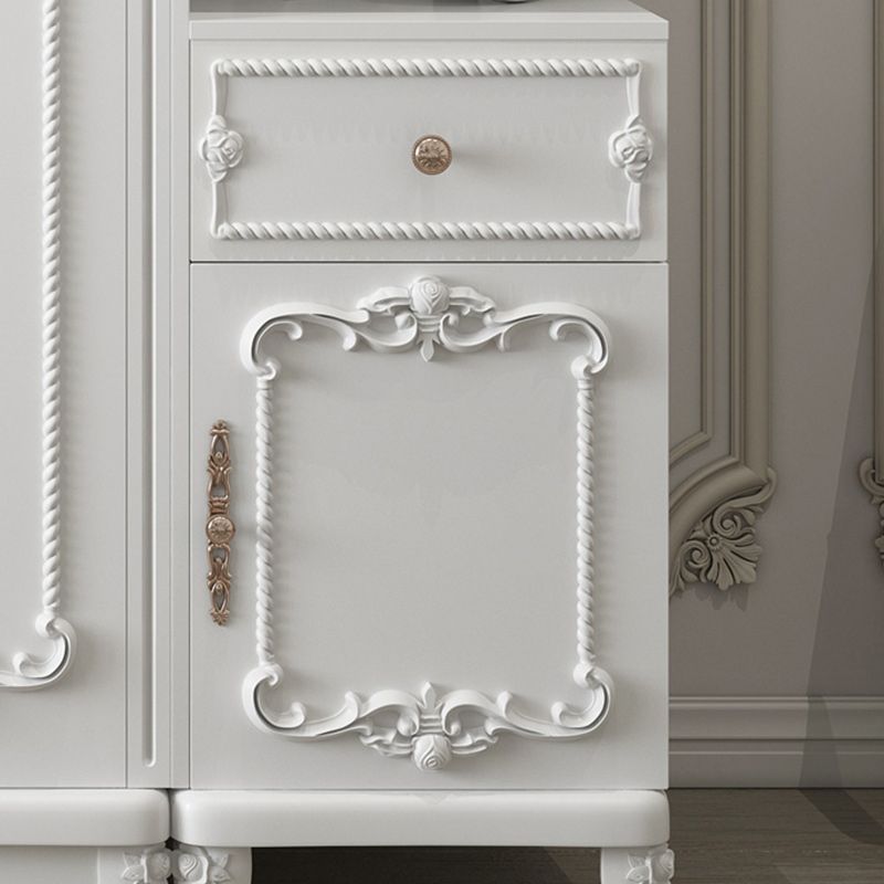 Bedroom Hinged Door Storage Cabinet Manufactured Wood French Country Cabinet with Drawers