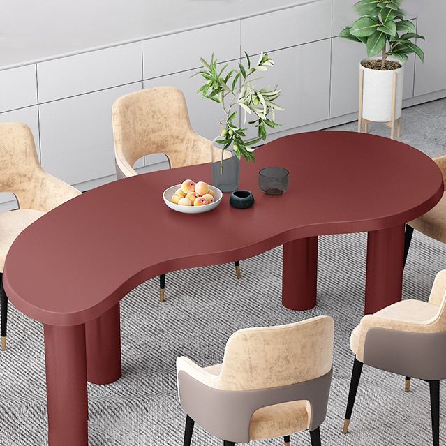 Solid Wood Work Table Home Office Free Form Industrial Writing Desk