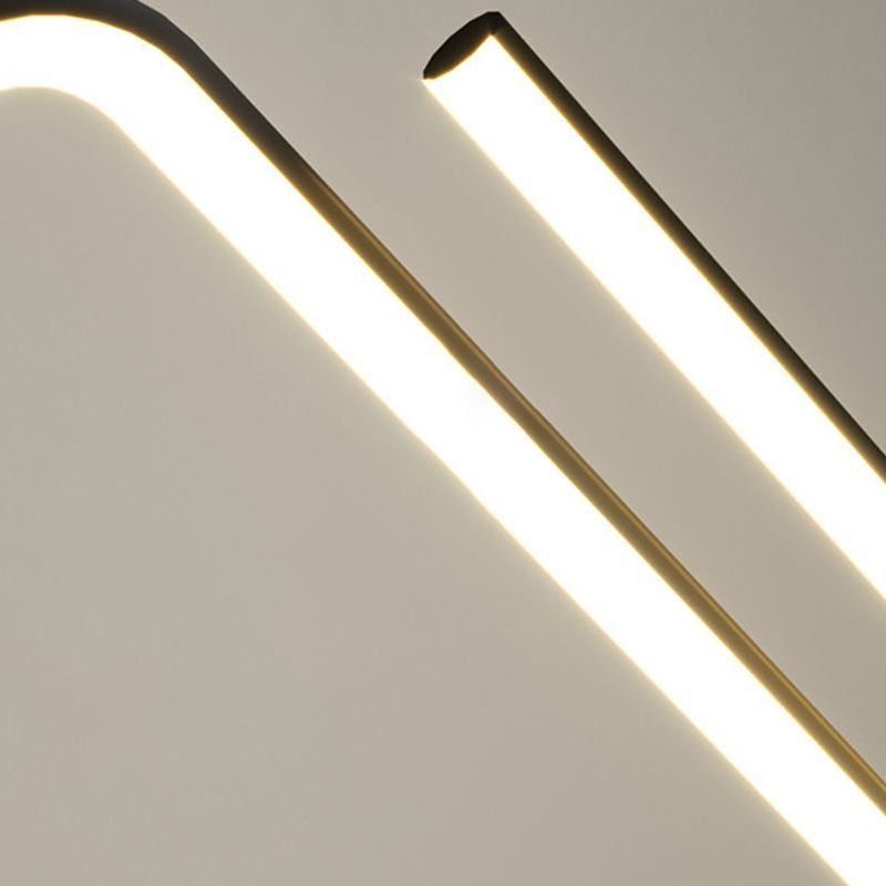 Golden/Black Ceiling Light Contemporary LED Kitchen Island Lighting for Foyer