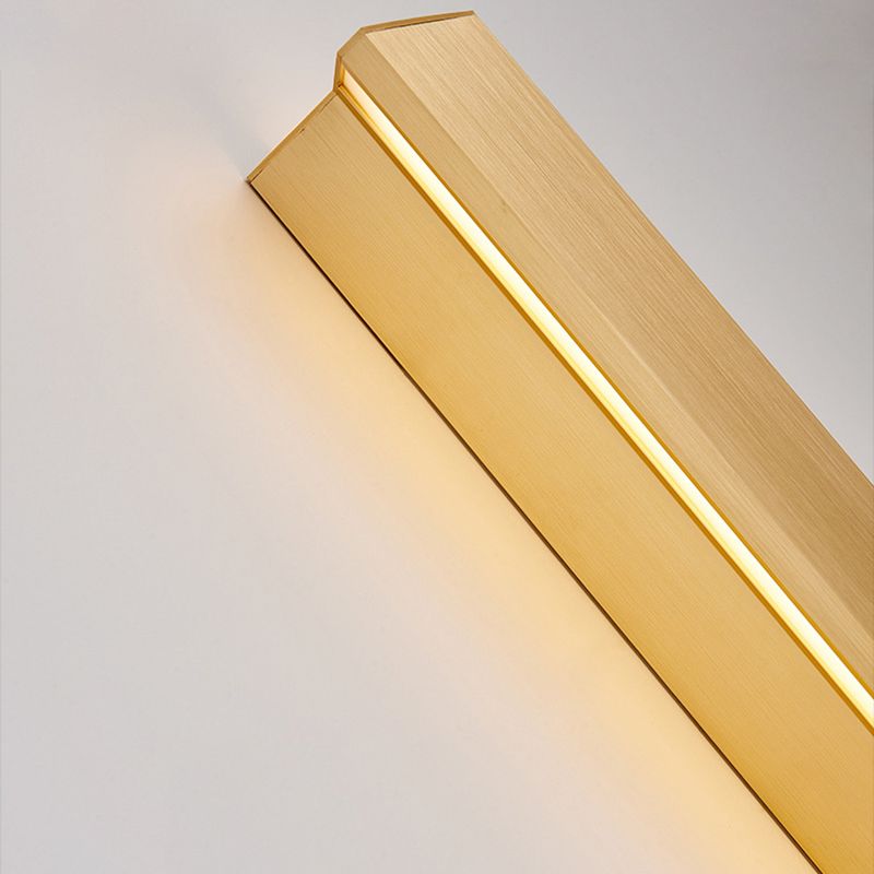 Linear Shape Metal Wall Light Modern Style Single Light Wall Mounted Light Fixture