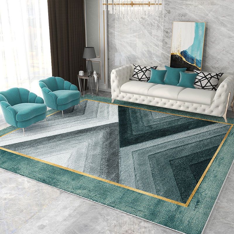 Simplicity Washable Carpet Modern Area Rug Polyester Stain Resistant Area Rug for Home Decor