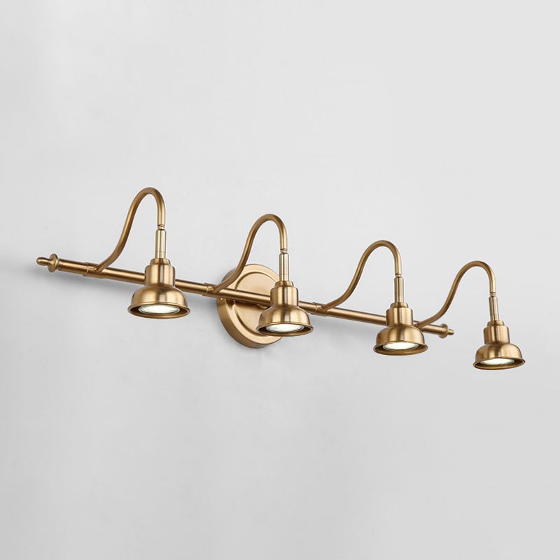 Modern Bell Wall Light Fixture Metal Sconce Lighting in Gold