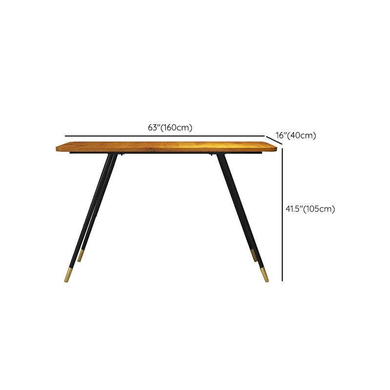 Glam Rectangle Bar Table Set 1/2 Pcs Brown Wood Bar Table Set