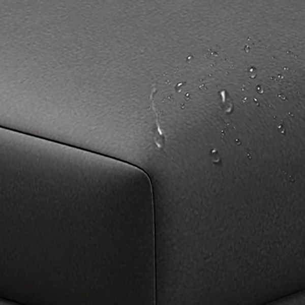 Contemporary Sectional Sofa L-Shape Fabric Slipcovered Sectional