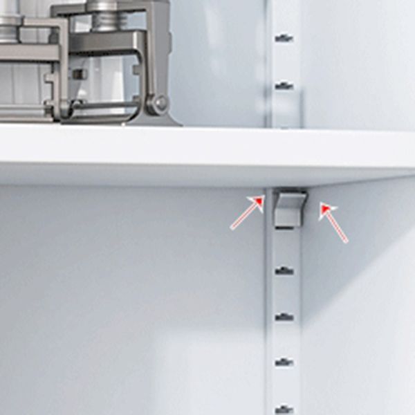 71"H Closed Metal Bookshelf Nordic Home Office Rectangular Bookcase