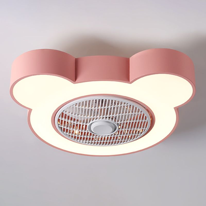 Modern Style Ceiling Fan Light Metal 1 Light Ceiling Fan Lighting for Bedroom