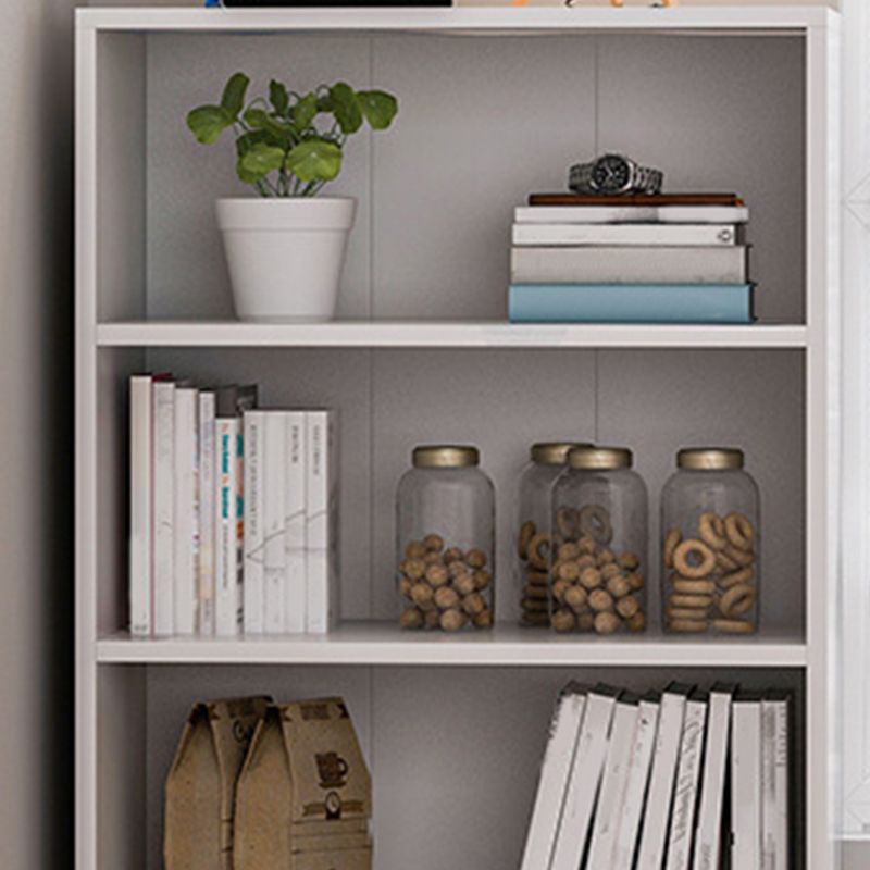 Closed Back Standard Bookcase Modern Engineered Wood Bookshelf