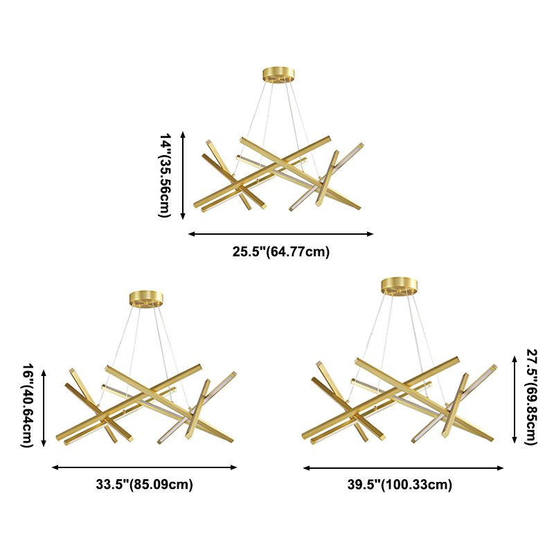 Estilo moderno colgante colgante colgante acrílico lámparas de luz para sala de estar dormitorio