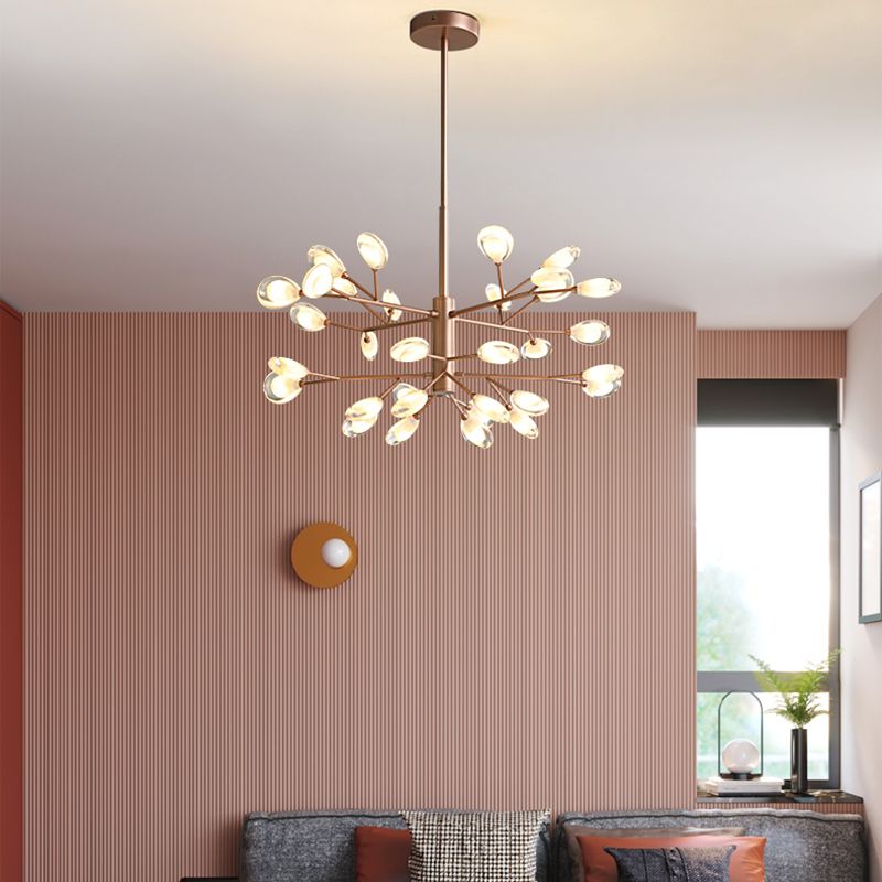 Baumzweiste Wohnzimmer Deckenlampe Acryl minimalistische LED Kronleuchter Anhänger Licht