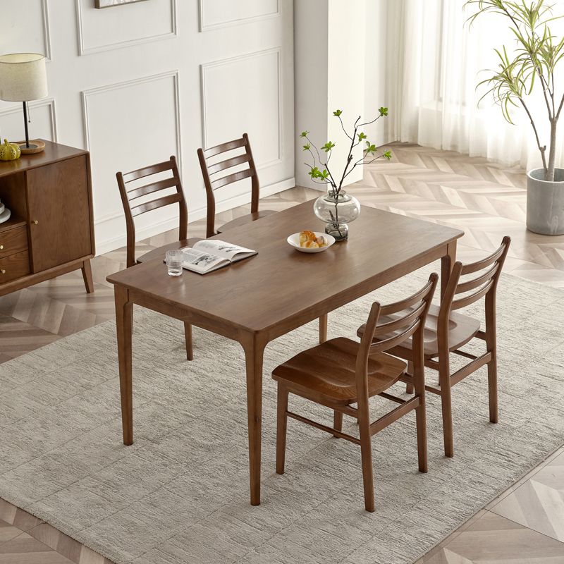 Dining Room Modern Solid Wood Ladder Back Armless Dining Chair