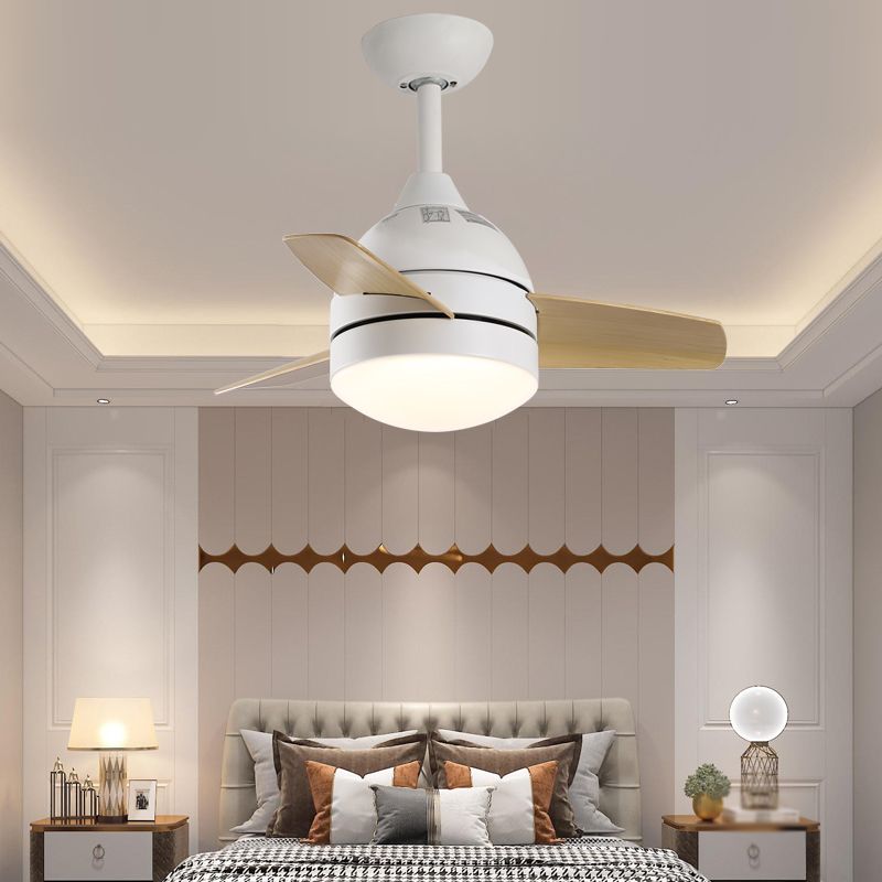 Geometrie plafondventilator licht Kinderstijl metalen metalen Led LED -licht Licht voor een slaapkamer voor slaapkamer