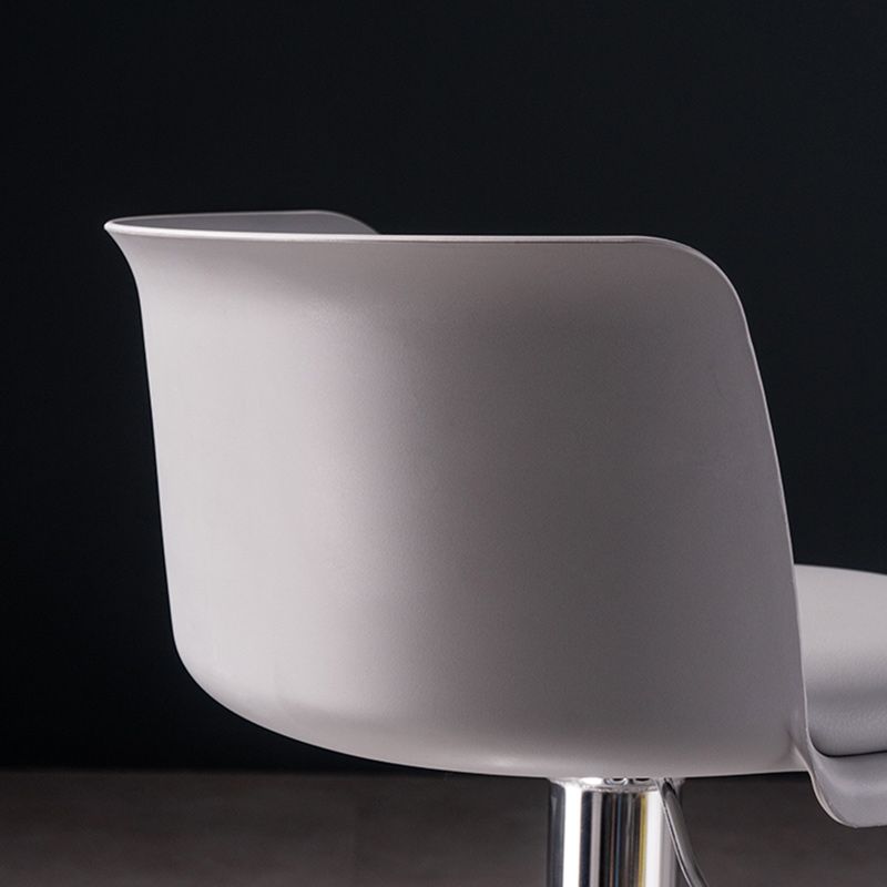 Scandinavian Adjustable Height Barstool Faux Leather Swivel Bar Stools