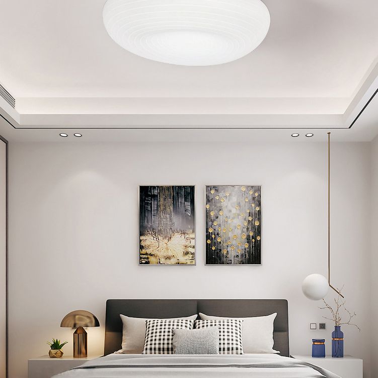 Kunststof kiezelvormige inbouw Cartoon LED witte plafondlamp voor slaapkamer