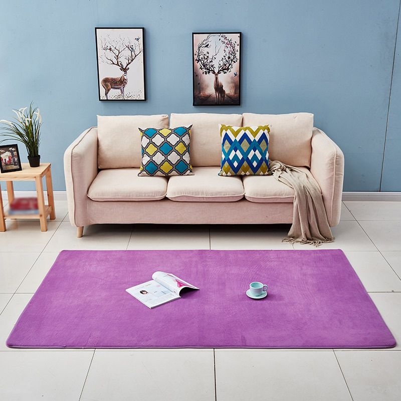 Colorful Indoor Rug Polyester Washable Rug Non-Slip Area Rug for Living Room