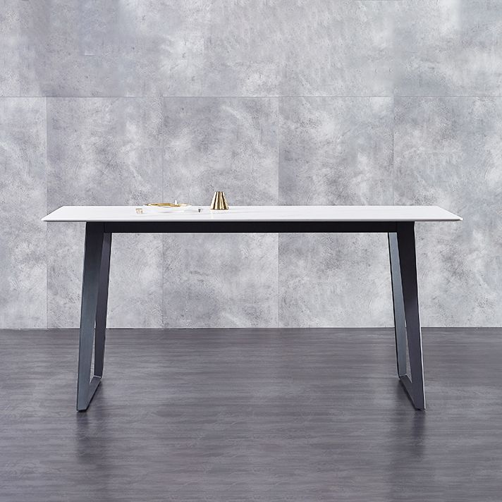 Modern Sintered Stone Dining Set White Multi Purpose Dining Table Furniture for Dining Room
