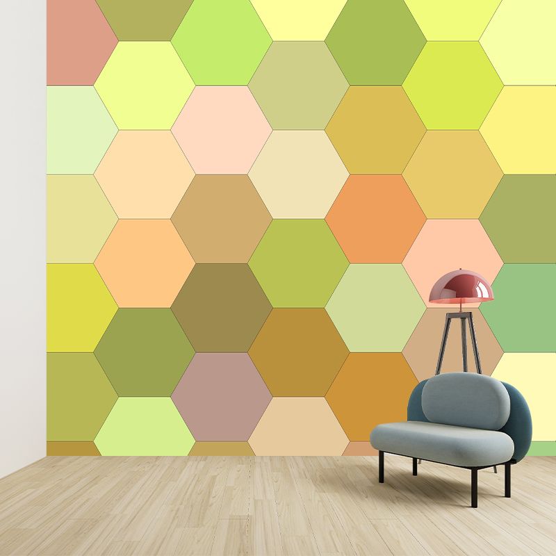 Vertical Illustration Mural Covering Moisture Resistant Multiple Sizes Available