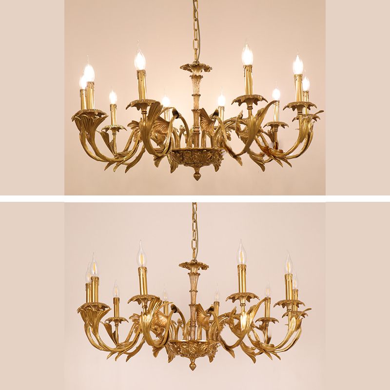 Candelabra lampadario in metallo lampade antichi soggiorno sospeso Apparecchio di illuminazione sospeso