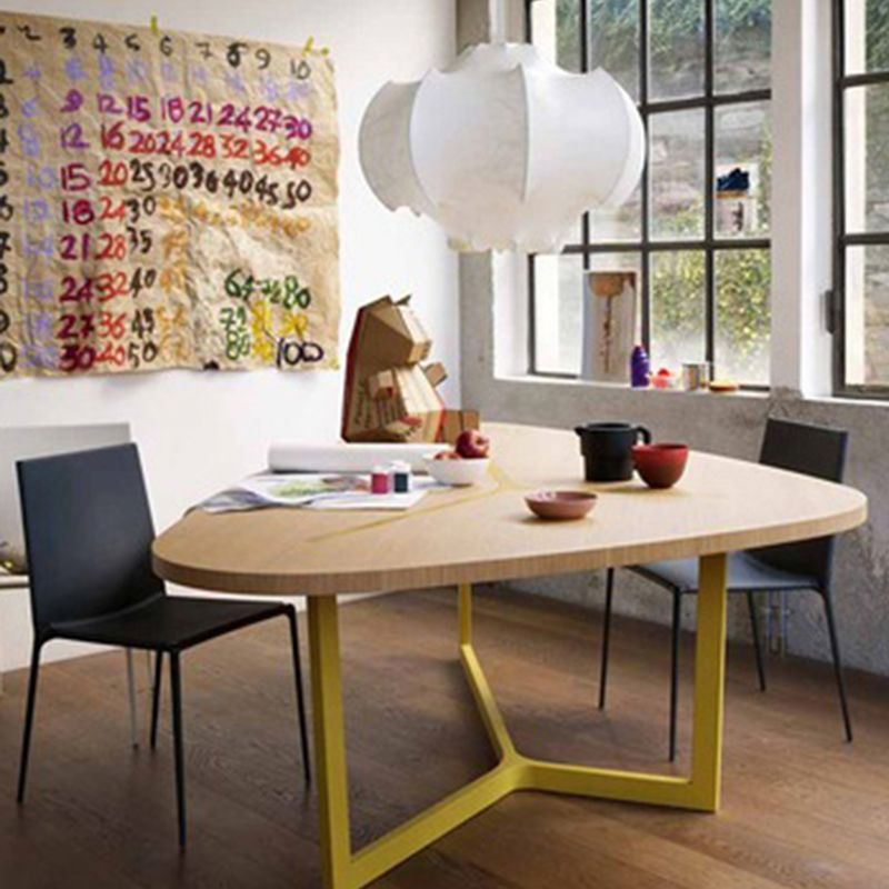 Kit de lampe suspendue de concepteur à 1 lumière blanc Pendentif en soie géométrique pour le salon