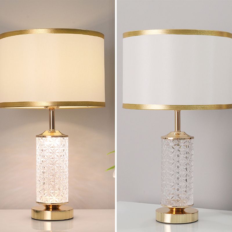 1-licht tafellicht eigentijdse gouden glazen tafellamp voor woonkamer