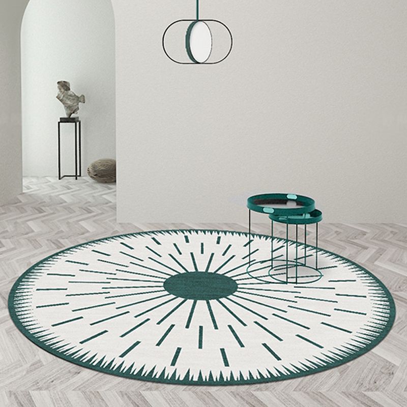 Tapis scandinave Starburst en synthétique de couleur douce, tapis d'intérieur respectueux des animaux de compagnie pour la décoration de la maison