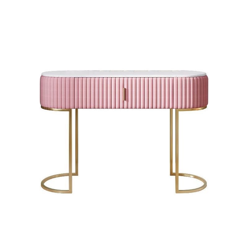 Glam Marble Top Vanity Table 30.15" H Makeup Dressing Table Set