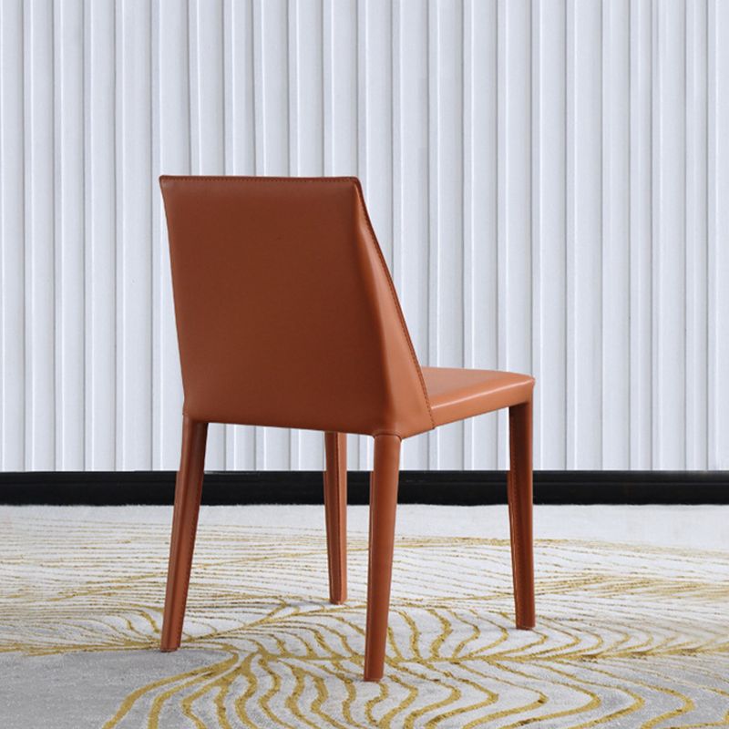 Faux Leather Kitchen Dining Chair Contemporary Kitchen Dining Armless Chair