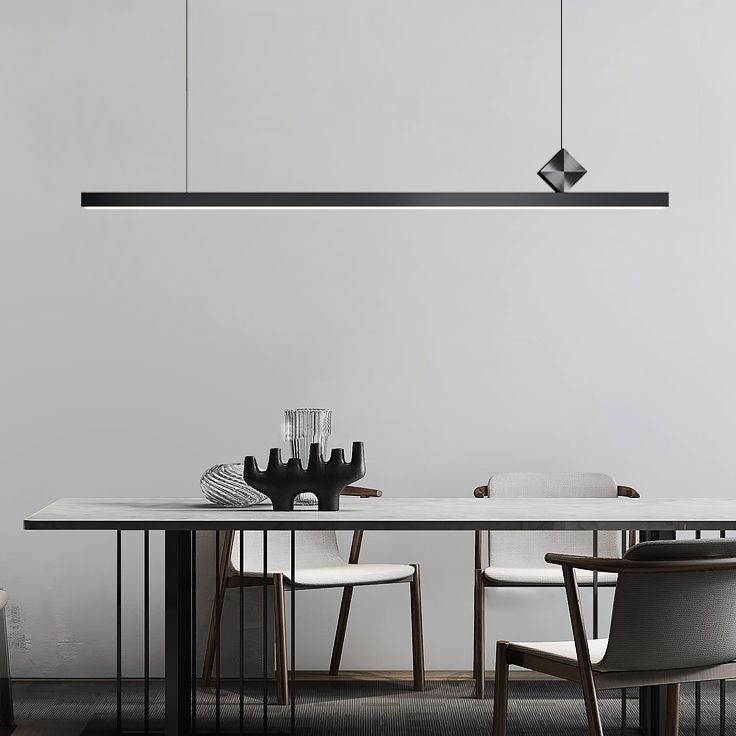 Luci a sospensione contemporanea illuminazione isola lineare Lampada sospesa isola Luce in oro