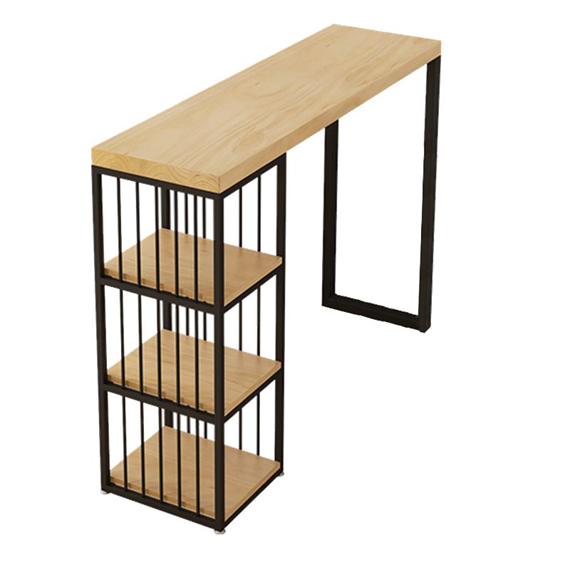 Modern Rectangle Bar Table Set 1/2/3 Pcs Solid Wood Bar Table Set