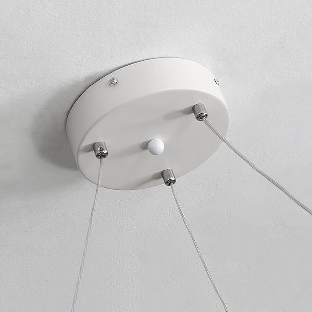 Zeitgenössische Radform Kronleuchter Lichter Metall 2 helle Kronleuchterbeleuchtung