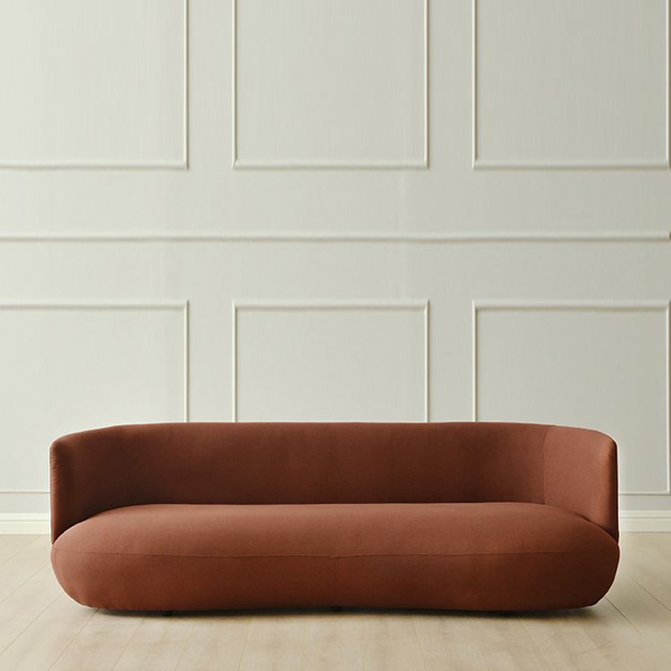 Contemporary 29.5" H Solid Color Linen Tuxedo Arm Sofa for Living Room